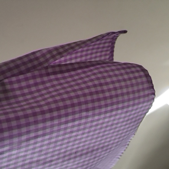 NWOT Walbusch (Germany) Button Down Oxford Shirt in Purple - Picture 7 of 9